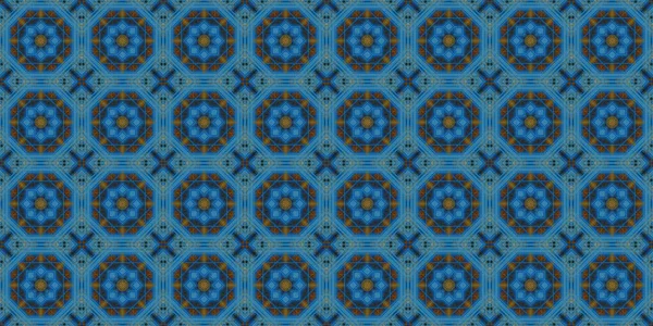 Wonderful Seamless Pattern Beautiful Woven Pattern Texture Kaleidoscope Banner — 图库照片