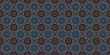Wonderful seamless pattern. beautiful woven pattern and texture. Kaleidoscope banner