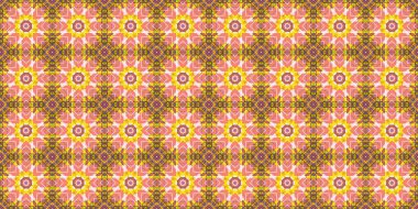 Wonderful seamless pattern. beautiful woven pattern and texture. Kaleidoscope banner
