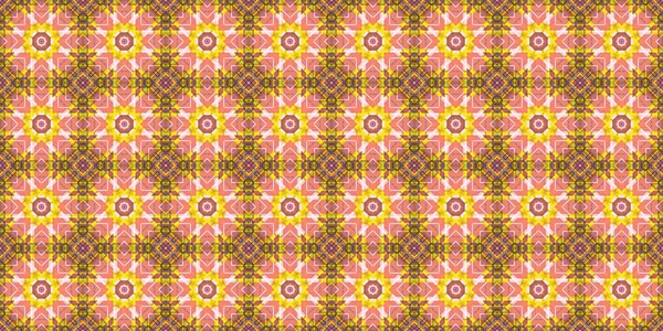 Wonderful Seamless Pattern Beautiful Woven Pattern Texture Kaleidoscope Banner — Foto Stock