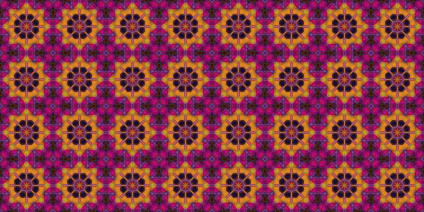 Wonderful Seamless Pattern Beautiful Woven Pattern Texture Kaleidoscope Banner — Stock Photo, Image