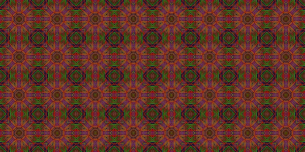 Wonderful Seamless Pattern Beautiful Woven Pattern Texture Kaleidoscope Banner — Stockfoto