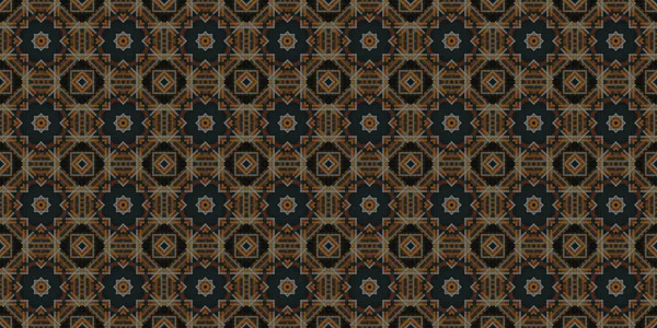 Wonderful Seamless Pattern Beautiful Woven Pattern Texture Kaleidoscope Banner — Stockfoto