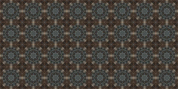 Wonderful Seamless Pattern Beautiful Woven Pattern Texture Kaleidoscope Banner — Stockfoto