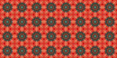 Wonderful seamless pattern. beautiful woven pattern and texture. Kaleidoscope banner