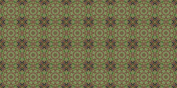 Wonderful Seamless Pattern Beautiful Woven Pattern Texture Kaleidoscope Banner — Photo