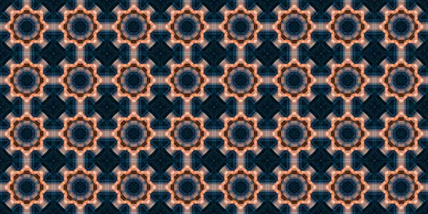 Wonderful Seamless Pattern Beautiful Woven Pattern Texture Kaleidoscope Banner — Stockfoto