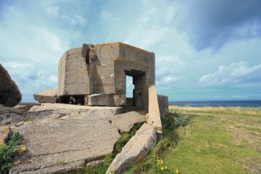 Alman İkinci Dünya Savaşı'ndan itibaren Normandiya sığınakta