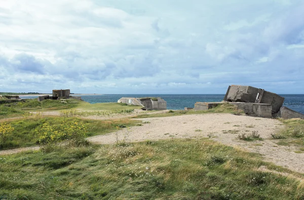 Bunker allemand en Normandie de la Seconde Guerre mondiale — Photo