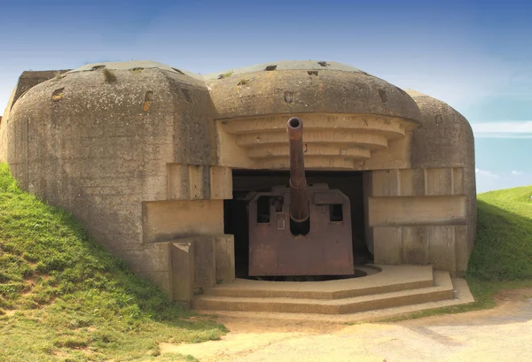 Duitse bunker in Normandië van de Tweede Wereldoorlog — Stockfoto