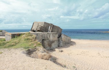 Alman İkinci Dünya Savaşı'ndan itibaren Normandiya sığınakta