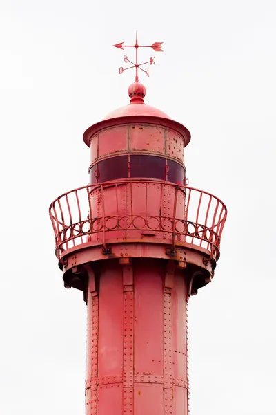 Alter Leuchtturm rotes Metall — Stockfoto