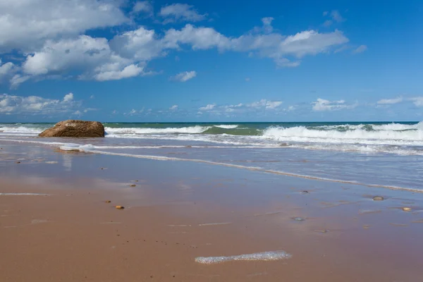 Plage de sable et dune en Normandie — Photo