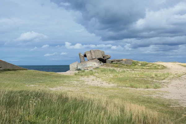 A normandiai-tól a második világháború német bunker — Stock Fotó