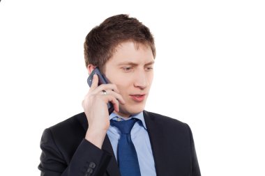 genç işadamı ile smartphone