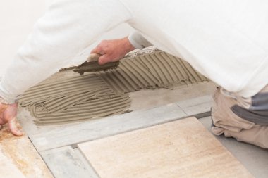 Karo mermer döşeme kiremitçi