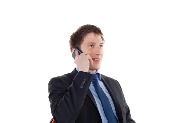 Young businessman with smartphone — Stock Photo, Image