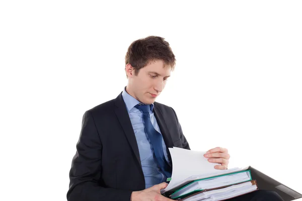 Joven elegante hombre de negocios trabajo — Foto de Stock