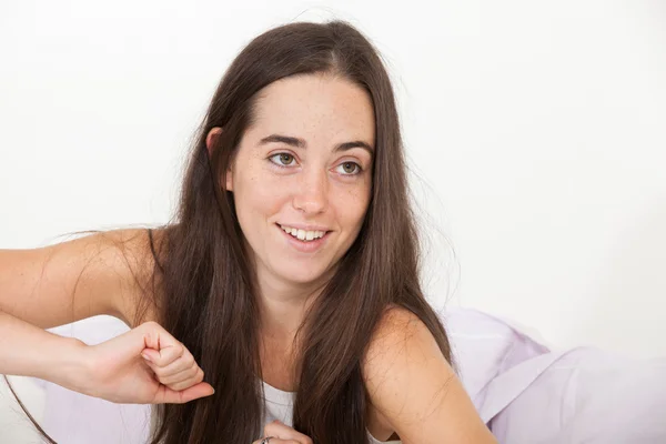 Vrouw wordt wakker — Stockfoto