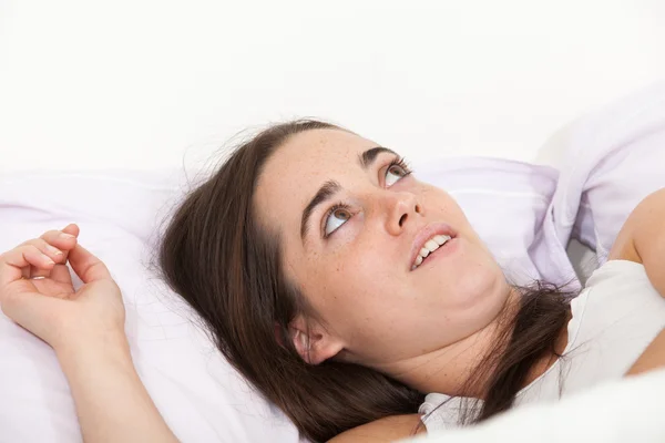 Vrouw wordt wakker — Stockfoto