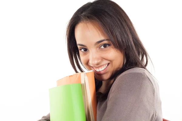 Secretary which carries files — Stock Photo, Image