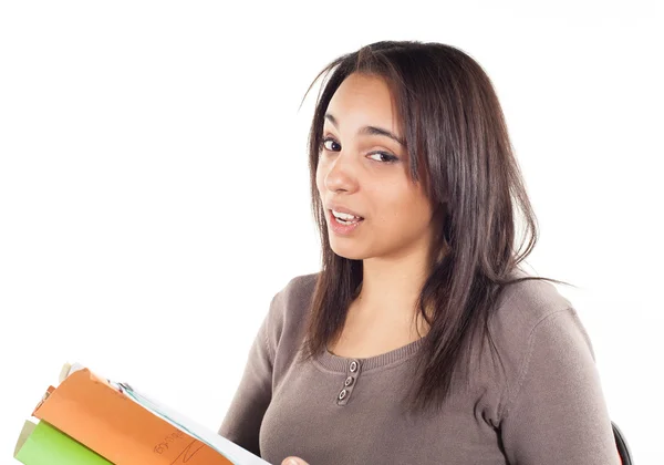 Secretary which carries files — Stock Photo, Image