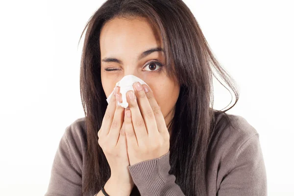 Unhappy woman crying — Stock Photo, Image