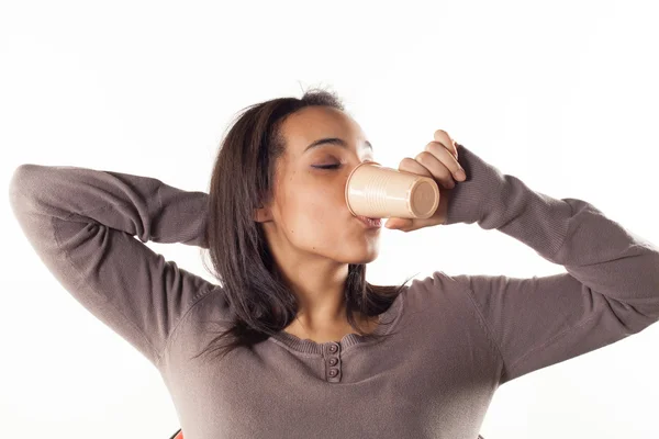 Donna concetto di alcolismo — Foto Stock