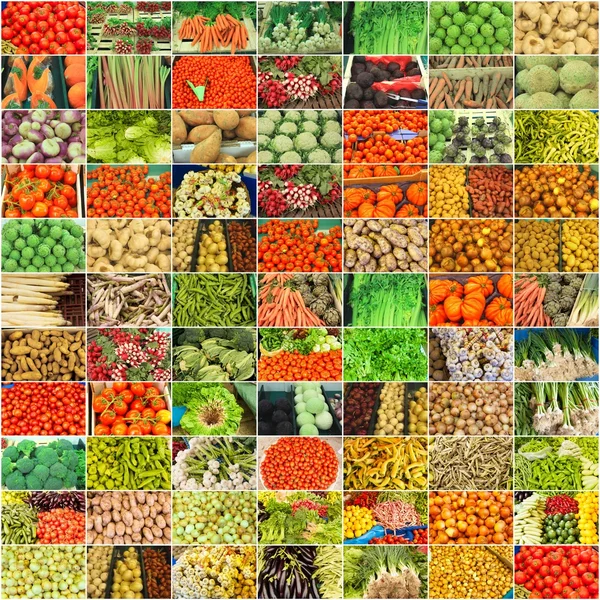 Collage de verduras — Foto de Stock