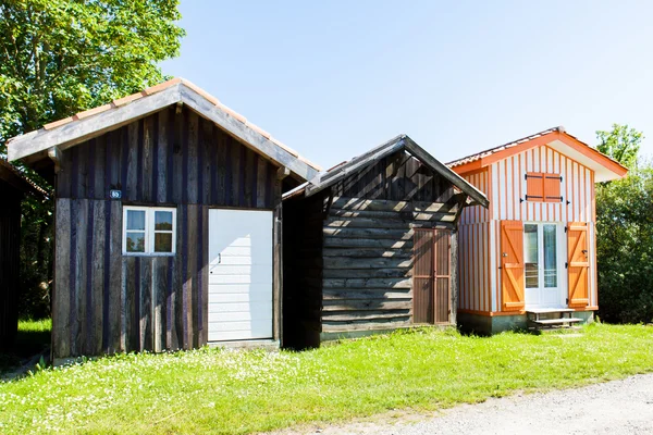 Casas de madera de colores — Foto de Stock