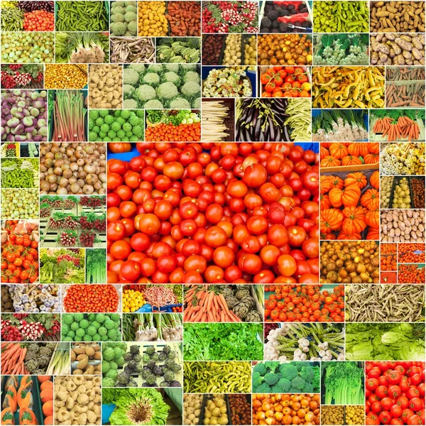 Collage de verduras — Foto de Stock