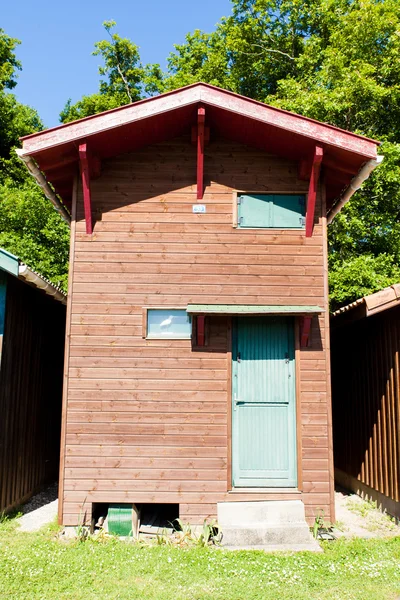 Casas de madera de colores — Foto de Stock