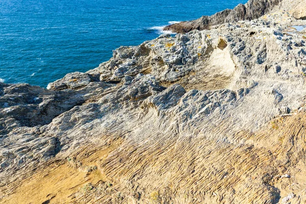 Die Felsen Und Klippen Meer Der Berühmten Insel Belle Ile — Stockfoto