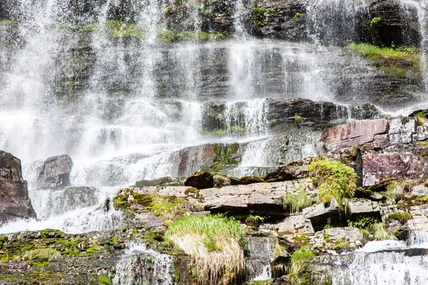 View Tvindefossen Tvinnefossen Waterfall Voss Norway — Stok fotoğraf