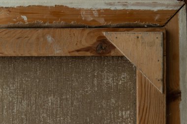 Tahta Çerçeveli Gri Örgü Sanat Tablosu, sanat etkinlikleri için arka plan resim