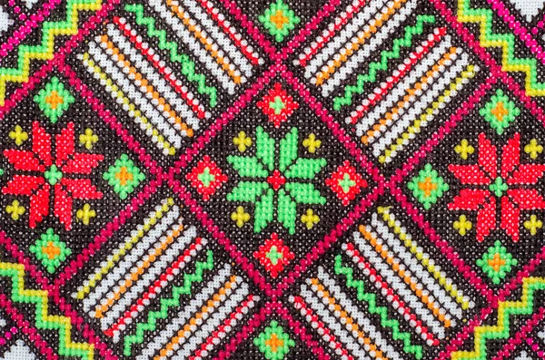 Haftowane dobre przez cross-stitch wzór — Zdjęcie stockowe