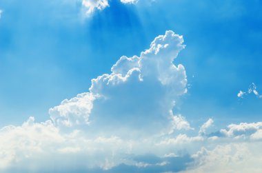 iyi bir arka plan olarak mavi bulutlar