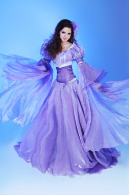 genç güzel beyaz esmer güzel elbise, hareket sho