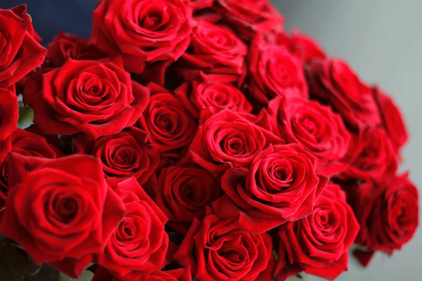 Red roses bouquet flowers texture — Stock Photo, Image