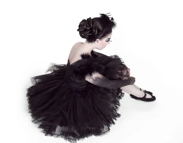 Ballerina. mode art porträtt av vacker flicka. Vogue stil w — Stockfoto