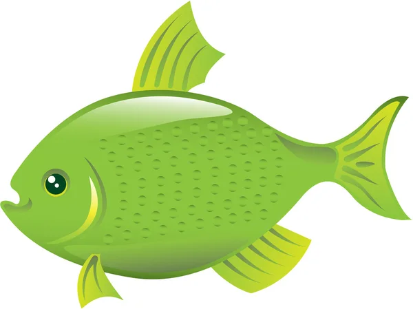 Green fish — Stock Vector