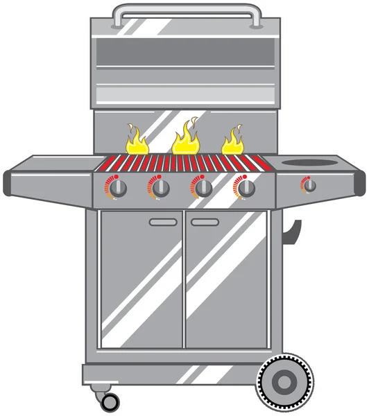 Parrilla Super — Vector de stock