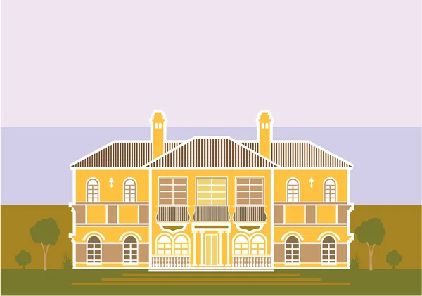 Herenhuis estate — Stockvector