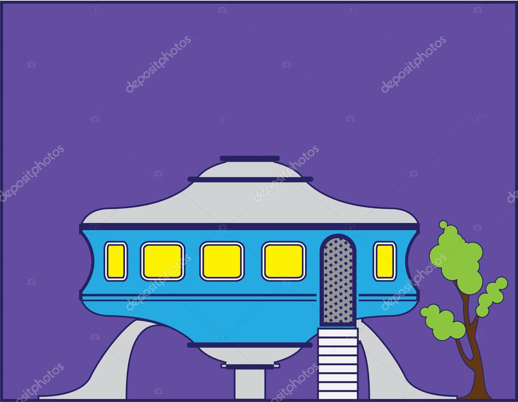 UFO house Stock Vector Image by ©anton_novik #39221661 UFO house Stock Vector Image by ©anton_novik #39221661
