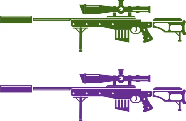 Sniper rifle — Stock Vector