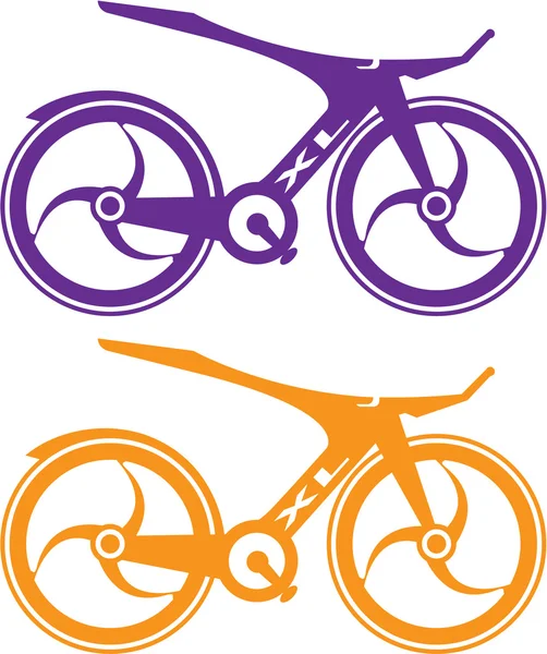 Carrera bicicleta vector — Vector de stock