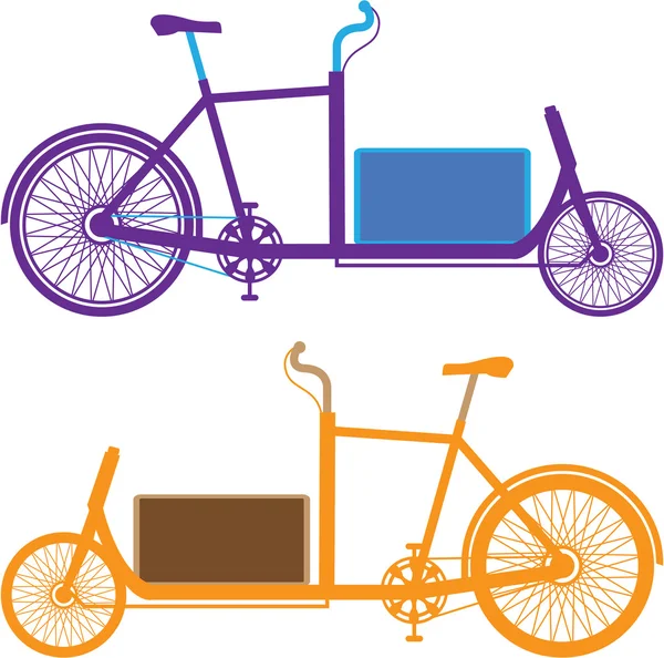 Bicicleta de utilidad — Vector de stock