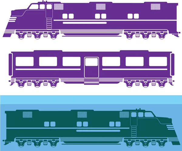 Vettore della locomotiva — Vettoriale Stock