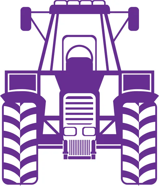 Tractor frontal — Vector de stock