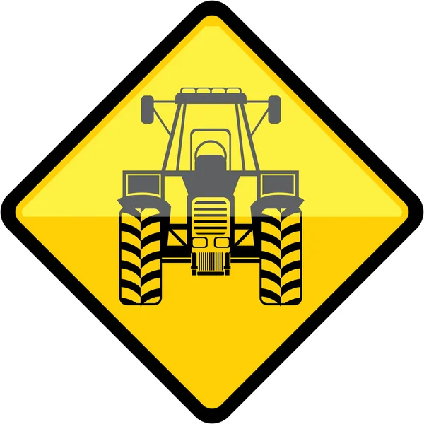 Tractor Sign — Stock Vector